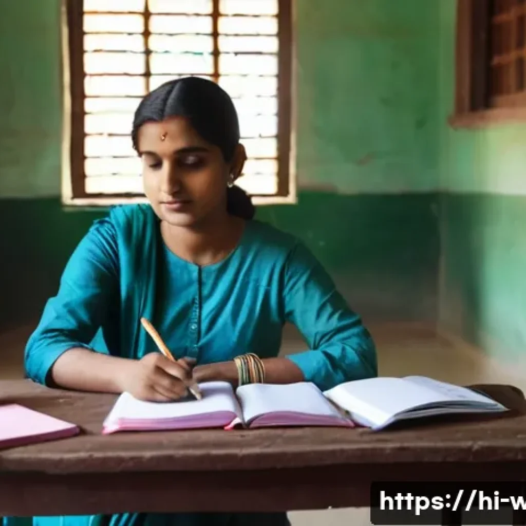 사회복지사 자격증 시험 출제 비율 - **Prompt:** An Indian female student, in her early twenties, dressed in a modest, simple cotton kurt...